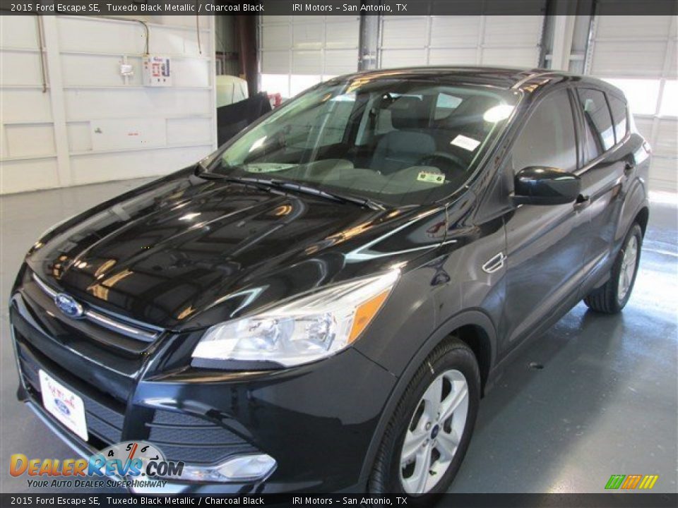 2015 Ford Escape SE Tuxedo Black Metallic / Charcoal Black Photo #3