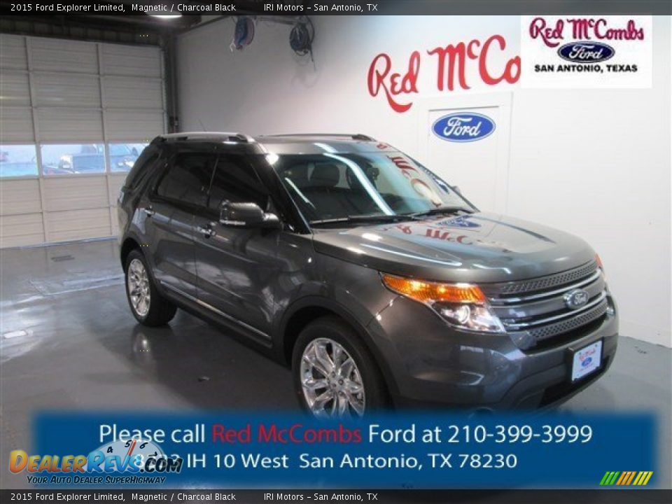2015 Ford Explorer Limited Magnetic / Charcoal Black Photo #1