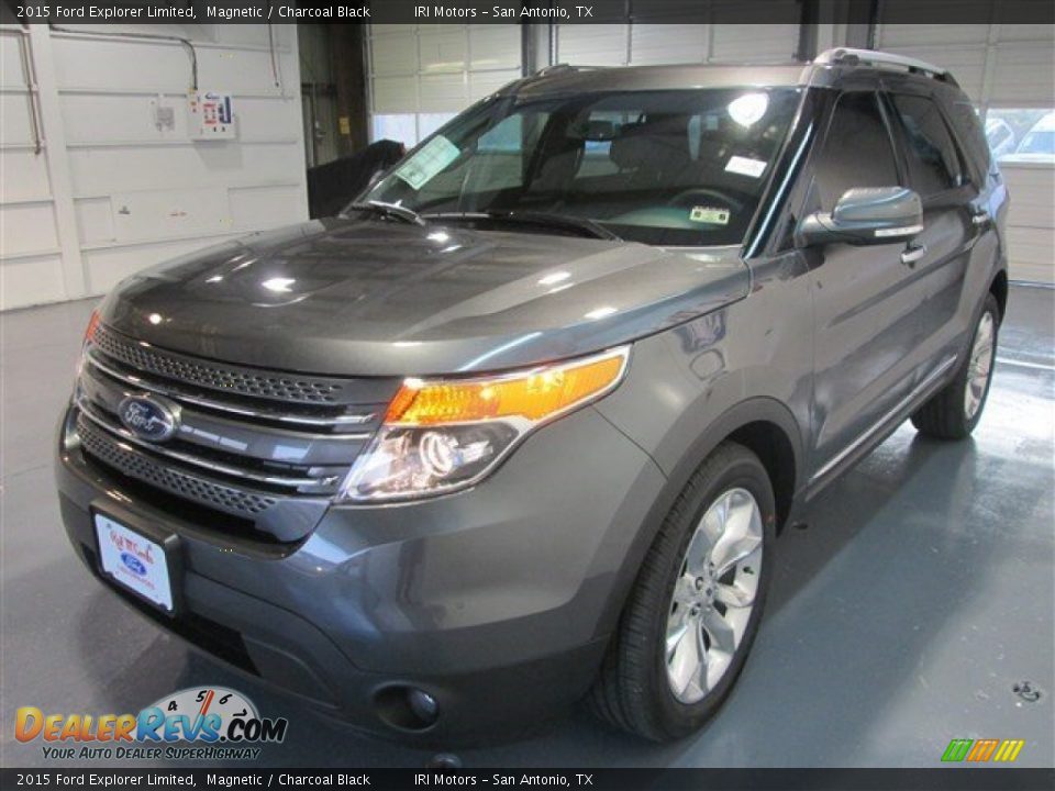 2015 Ford Explorer Limited Magnetic / Charcoal Black Photo #3
