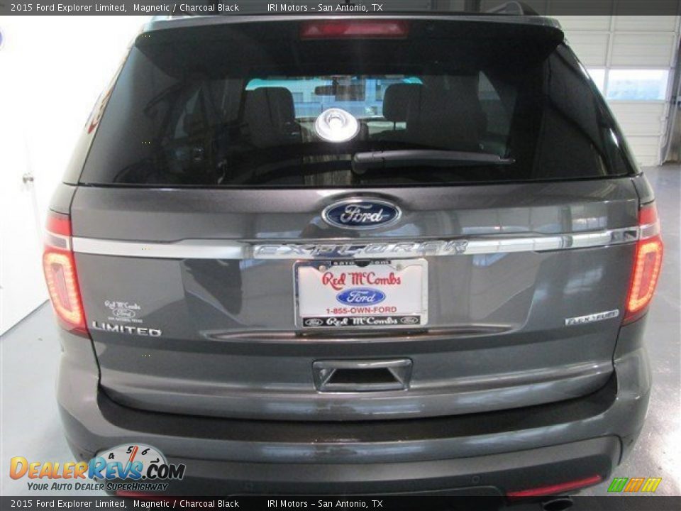 2015 Ford Explorer Limited Magnetic / Charcoal Black Photo #5