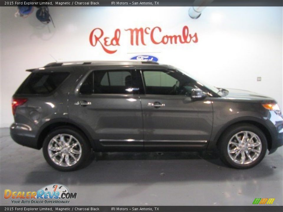 2015 Ford Explorer Limited Magnetic / Charcoal Black Photo #8