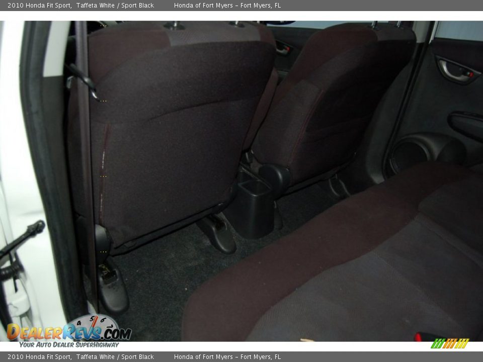 2010 Honda Fit Sport Taffeta White / Sport Black Photo #22