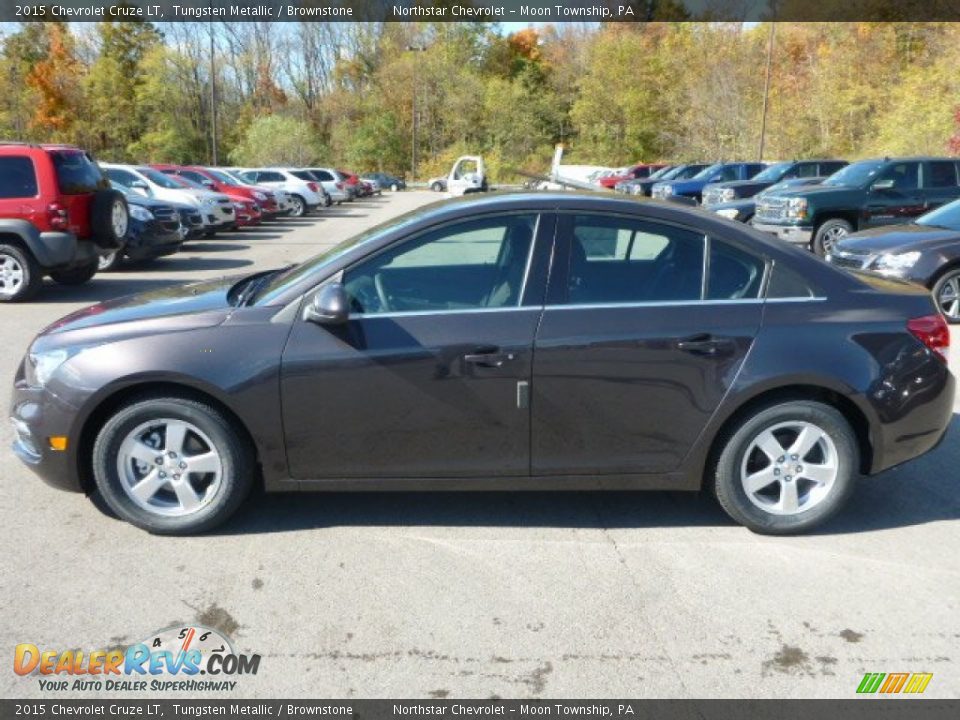2015 Chevrolet Cruze LT Tungsten Metallic / Brownstone Photo #2