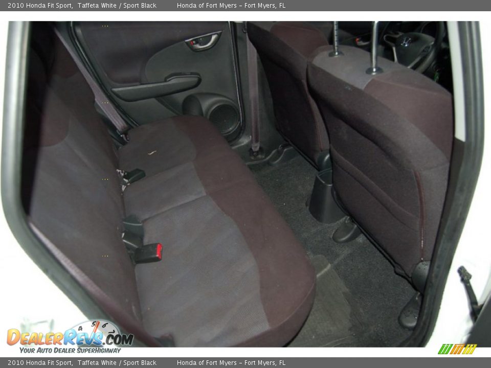 2010 Honda Fit Sport Taffeta White / Sport Black Photo #28