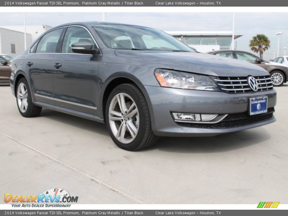 2014 Volkswagen Passat TDI SEL Premium Platinum Gray Metallic / Titan Black Photo #1