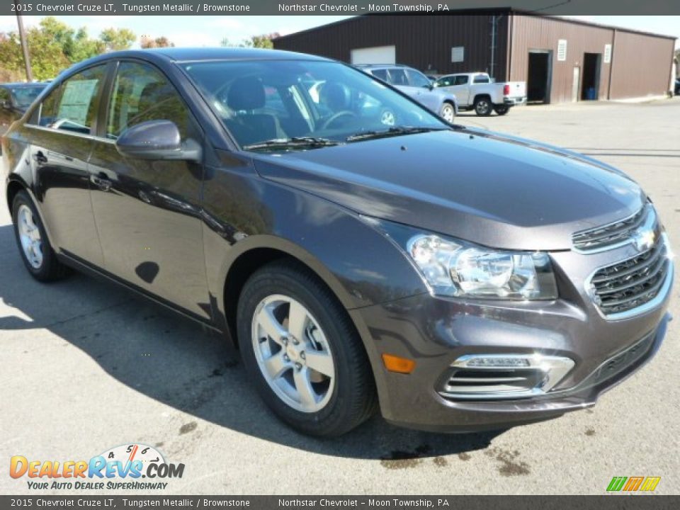 2015 Chevrolet Cruze LT Tungsten Metallic / Brownstone Photo #6