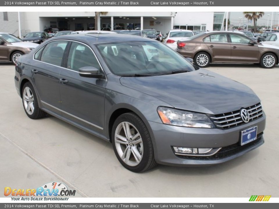 2014 Volkswagen Passat TDI SEL Premium Platinum Gray Metallic / Titan Black Photo #2
