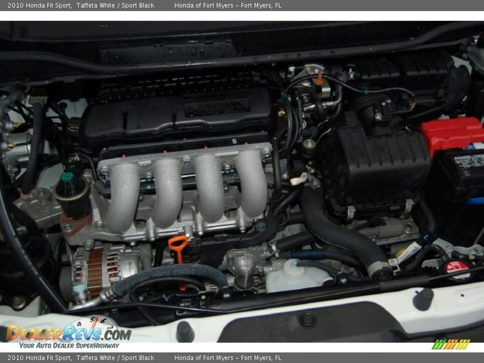 2010 Honda Fit Sport Taffeta White / Sport Black Photo #32