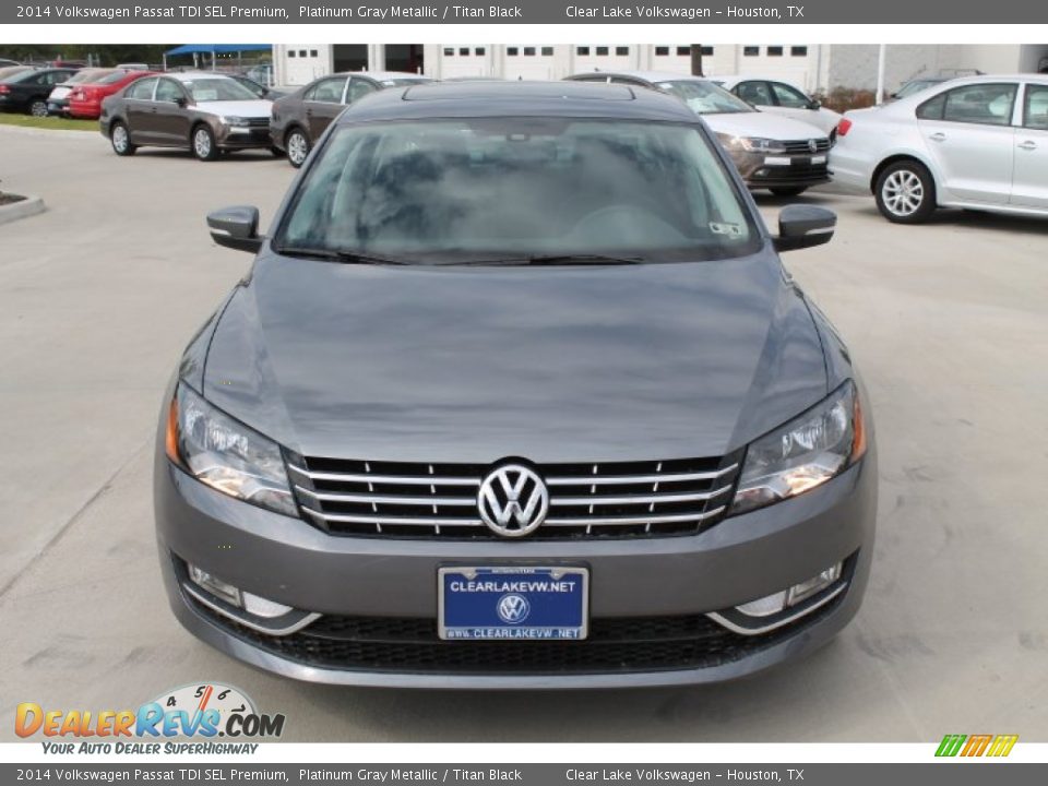 2014 Volkswagen Passat TDI SEL Premium Platinum Gray Metallic / Titan Black Photo #3