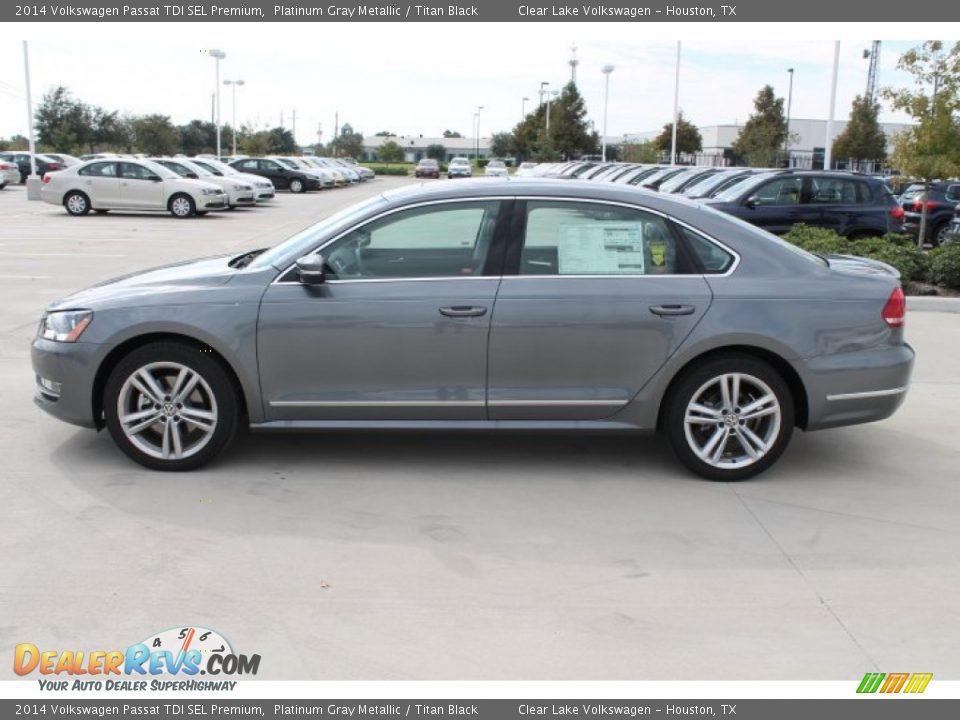 2014 Volkswagen Passat TDI SEL Premium Platinum Gray Metallic / Titan Black Photo #5