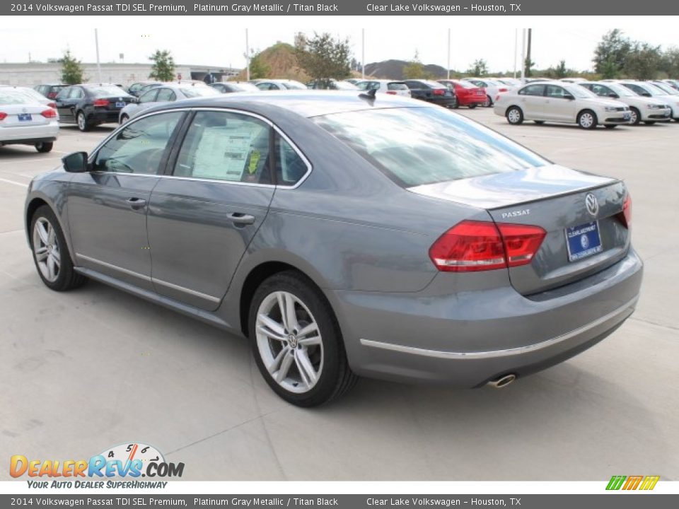 2014 Volkswagen Passat TDI SEL Premium Platinum Gray Metallic / Titan Black Photo #6