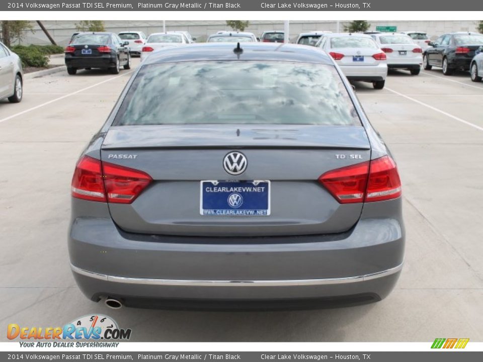 2014 Volkswagen Passat TDI SEL Premium Platinum Gray Metallic / Titan Black Photo #7