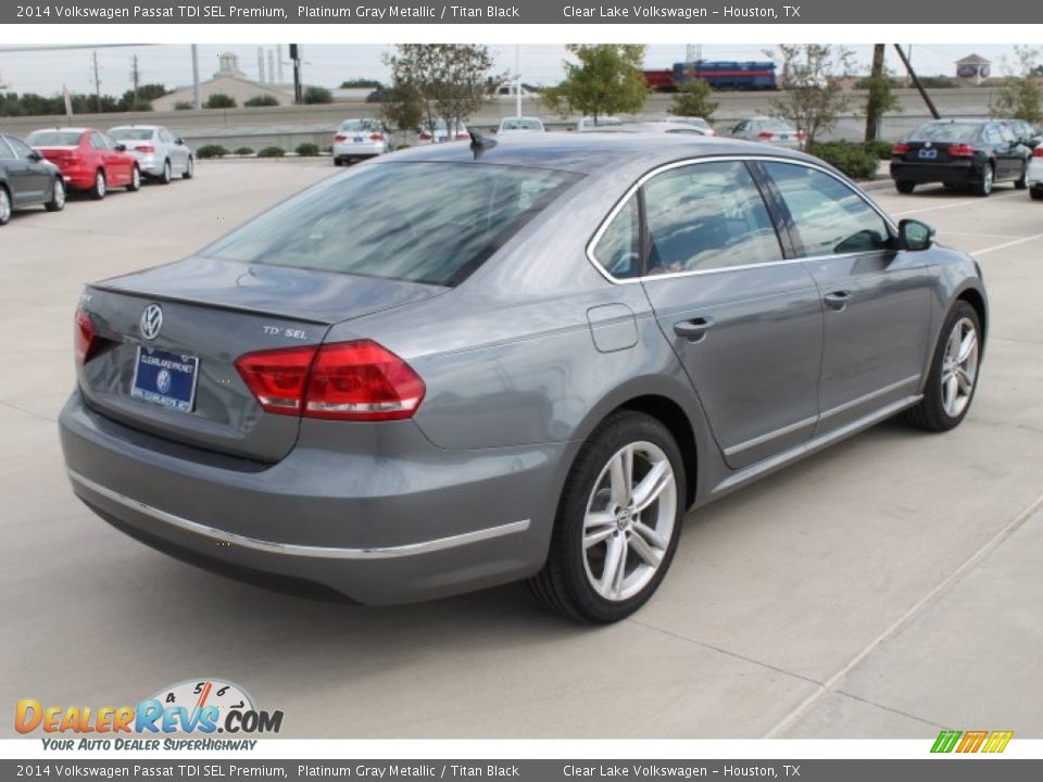 2014 Volkswagen Passat TDI SEL Premium Platinum Gray Metallic / Titan Black Photo #8