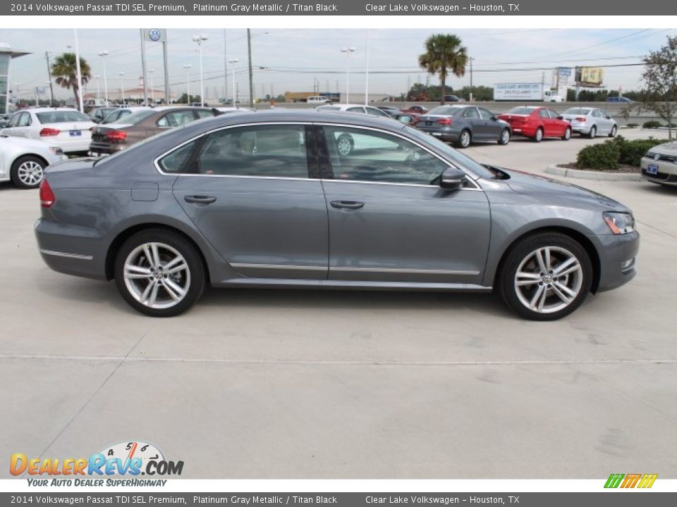 2014 Volkswagen Passat TDI SEL Premium Platinum Gray Metallic / Titan Black Photo #9