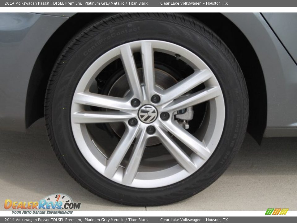 2014 Volkswagen Passat TDI SEL Premium Platinum Gray Metallic / Titan Black Photo #10