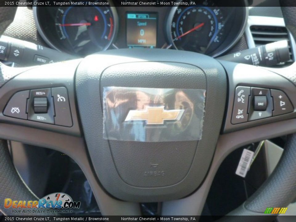 2015 Chevrolet Cruze LT Tungsten Metallic / Brownstone Photo #15