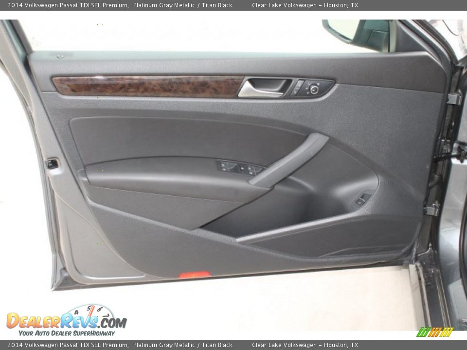 2014 Volkswagen Passat TDI SEL Premium Platinum Gray Metallic / Titan Black Photo #11