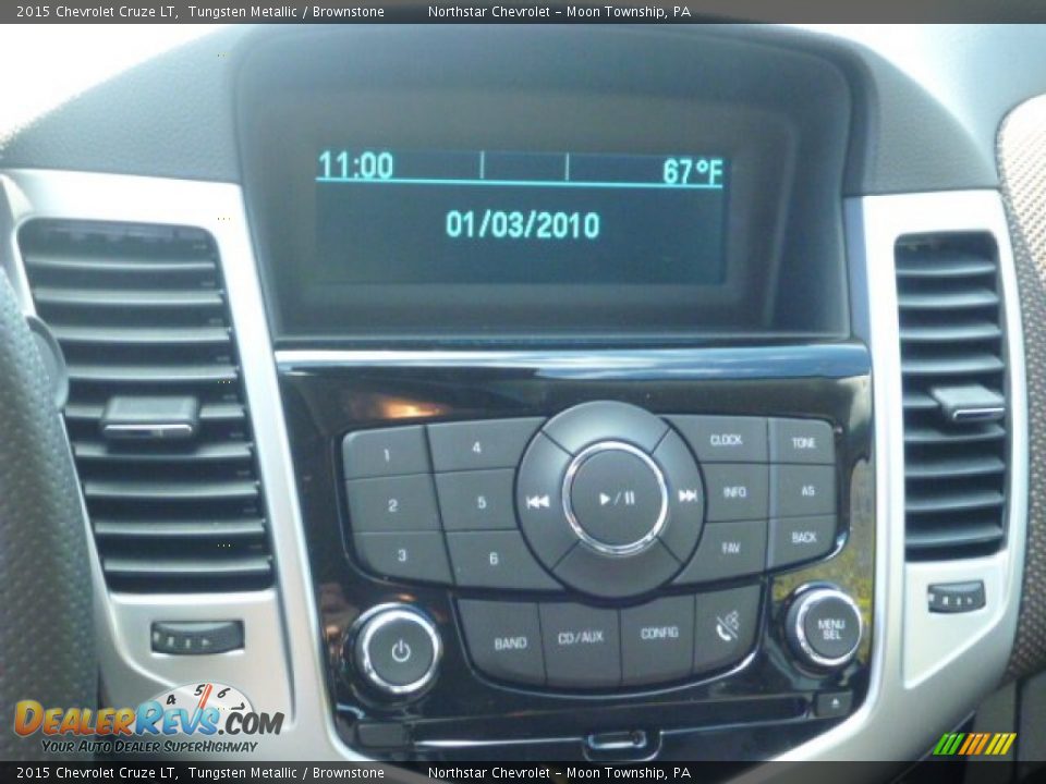 2015 Chevrolet Cruze LT Tungsten Metallic / Brownstone Photo #17