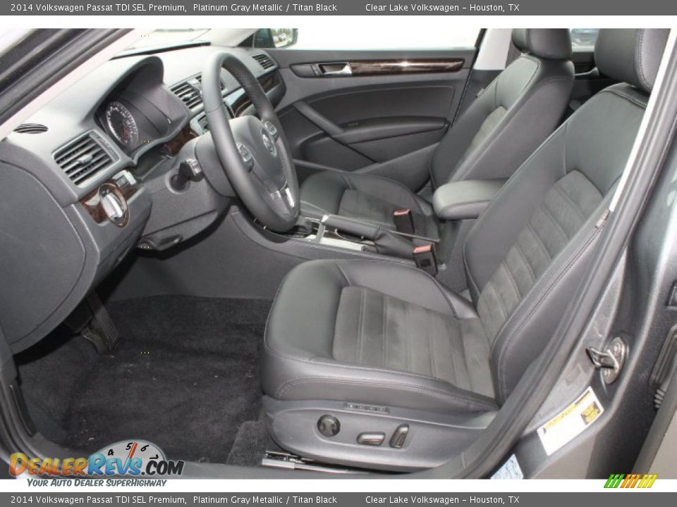 2014 Volkswagen Passat TDI SEL Premium Platinum Gray Metallic / Titan Black Photo #13