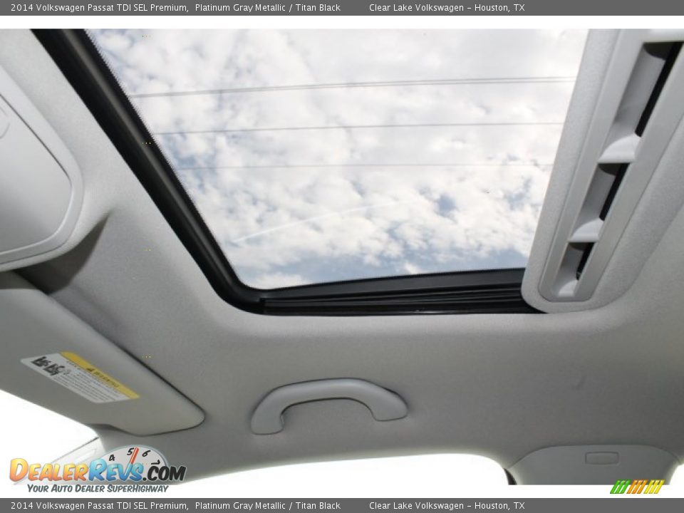 2014 Volkswagen Passat TDI SEL Premium Platinum Gray Metallic / Titan Black Photo #17