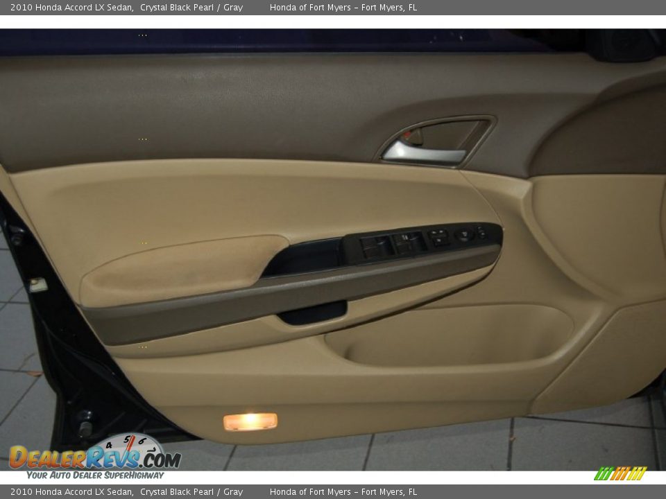 2010 Honda Accord LX Sedan Crystal Black Pearl / Gray Photo #12