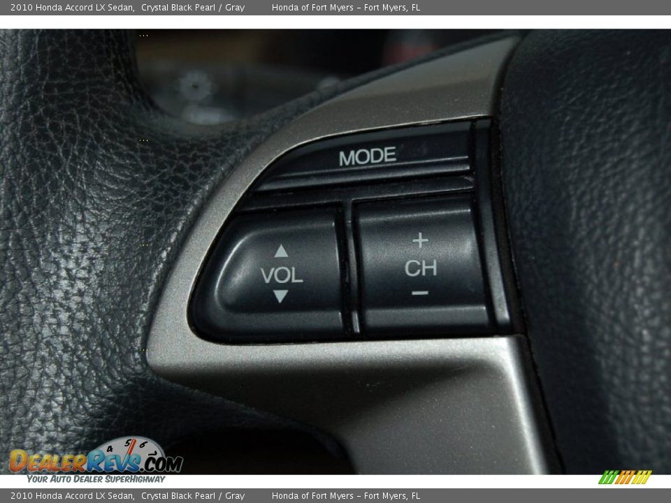 2010 Honda Accord LX Sedan Crystal Black Pearl / Gray Photo #20