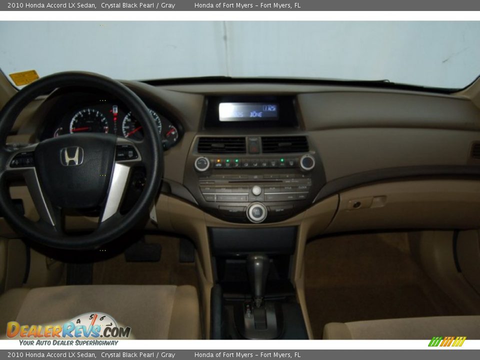 2010 Honda Accord LX Sedan Crystal Black Pearl / Gray Photo #24