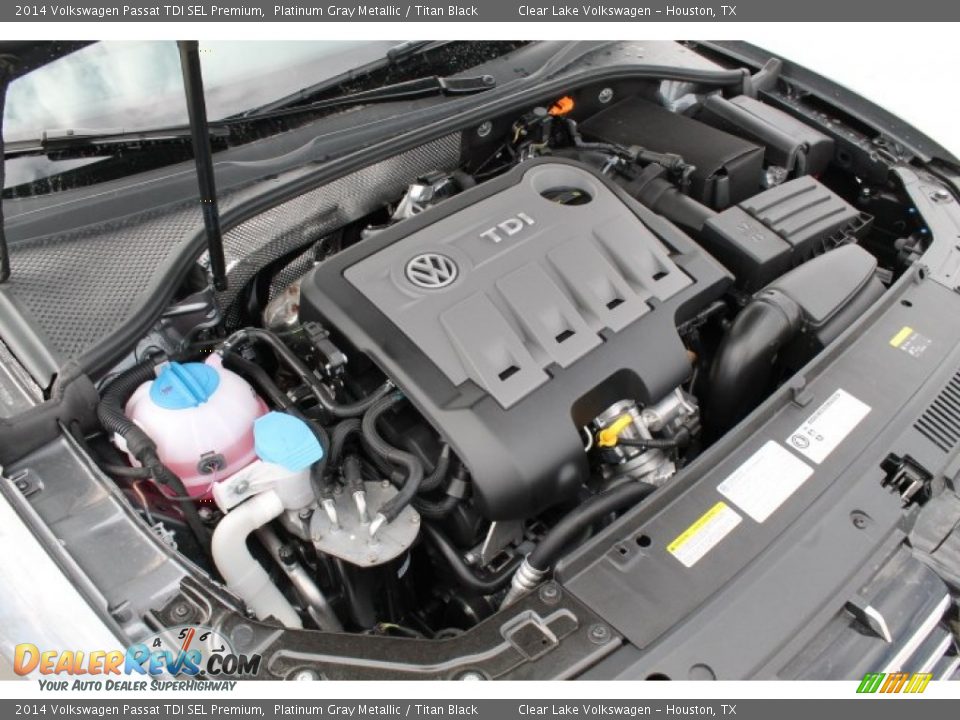2014 Volkswagen Passat TDI SEL Premium Platinum Gray Metallic / Titan Black Photo #33