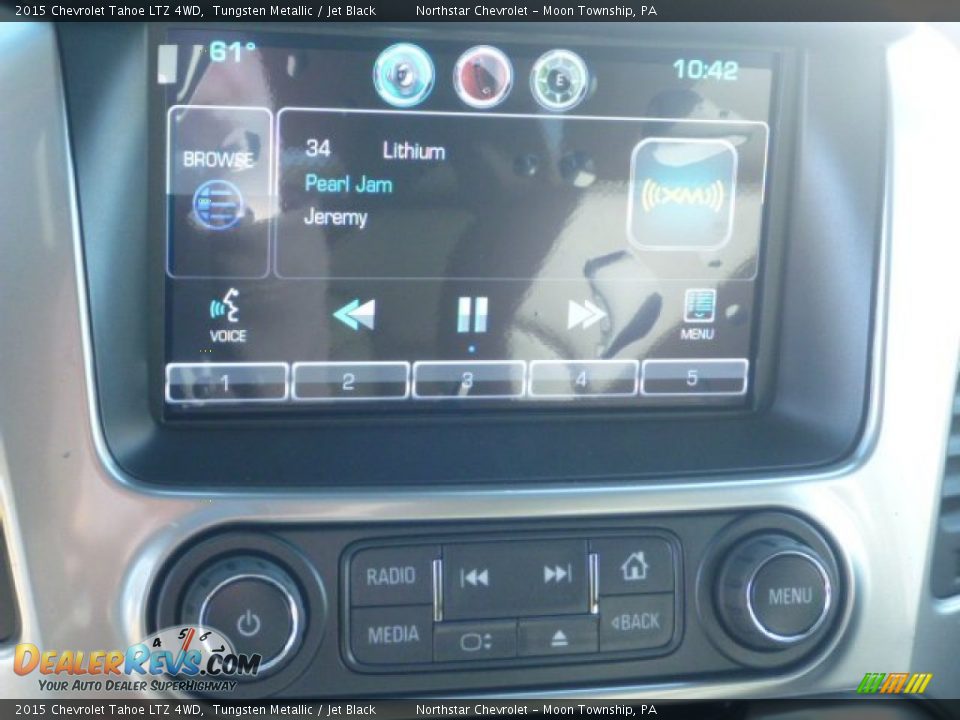 2015 Chevrolet Tahoe LTZ 4WD Tungsten Metallic / Jet Black Photo #18