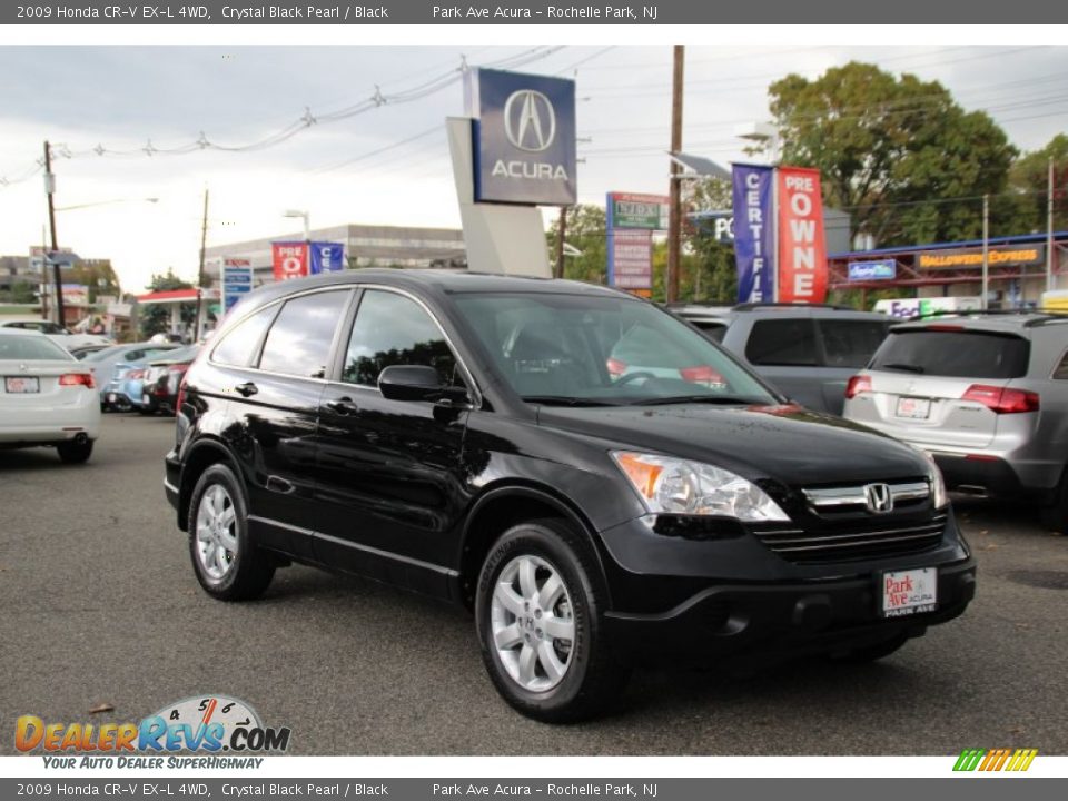 2009 Honda CR-V EX-L 4WD Crystal Black Pearl / Black Photo #1