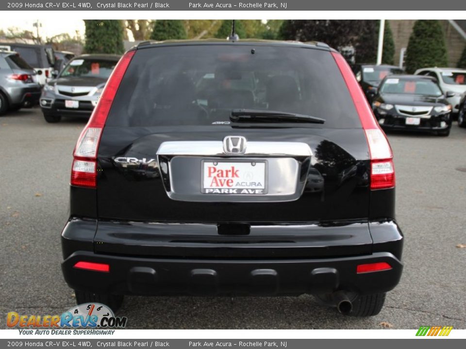 2009 Honda CR-V EX-L 4WD Crystal Black Pearl / Black Photo #4
