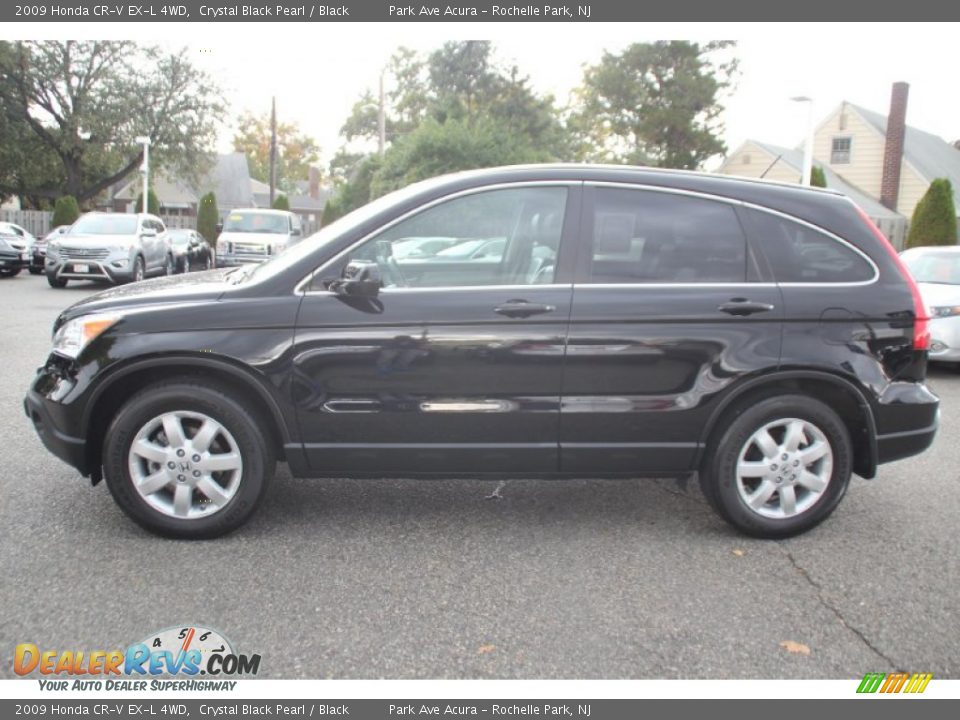 2009 Honda CR-V EX-L 4WD Crystal Black Pearl / Black Photo #6