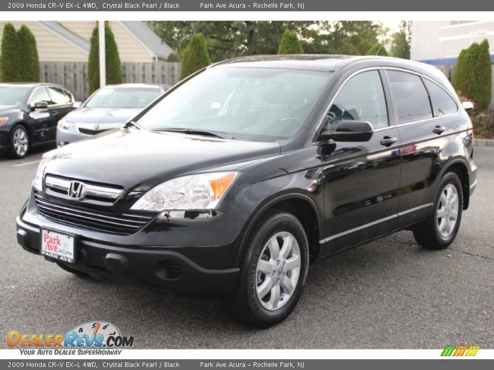 2009 Honda CR-V EX-L 4WD Crystal Black Pearl / Black Photo #7
