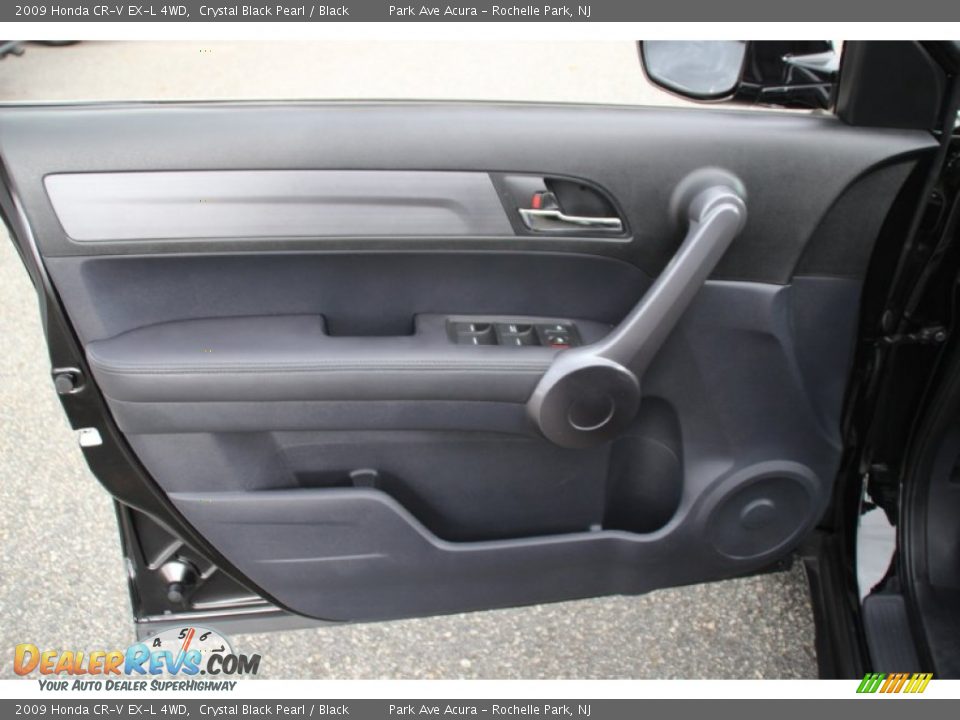 2009 Honda CR-V EX-L 4WD Crystal Black Pearl / Black Photo #9