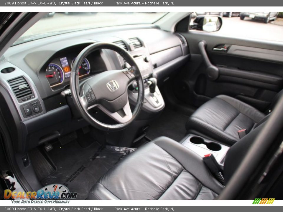 2009 Honda CR-V EX-L 4WD Crystal Black Pearl / Black Photo #10