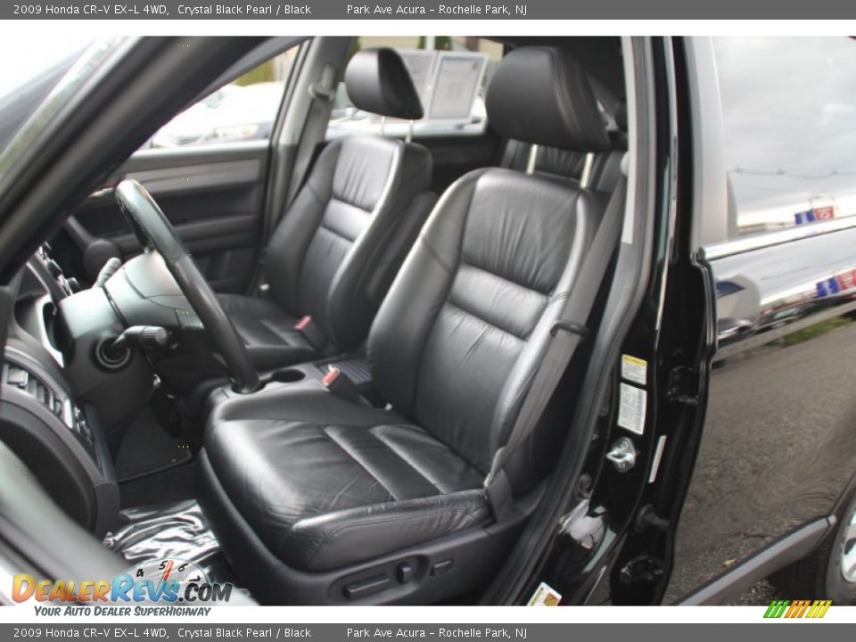2009 Honda CR-V EX-L 4WD Crystal Black Pearl / Black Photo #12