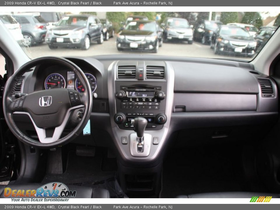 2009 Honda CR-V EX-L 4WD Crystal Black Pearl / Black Photo #14