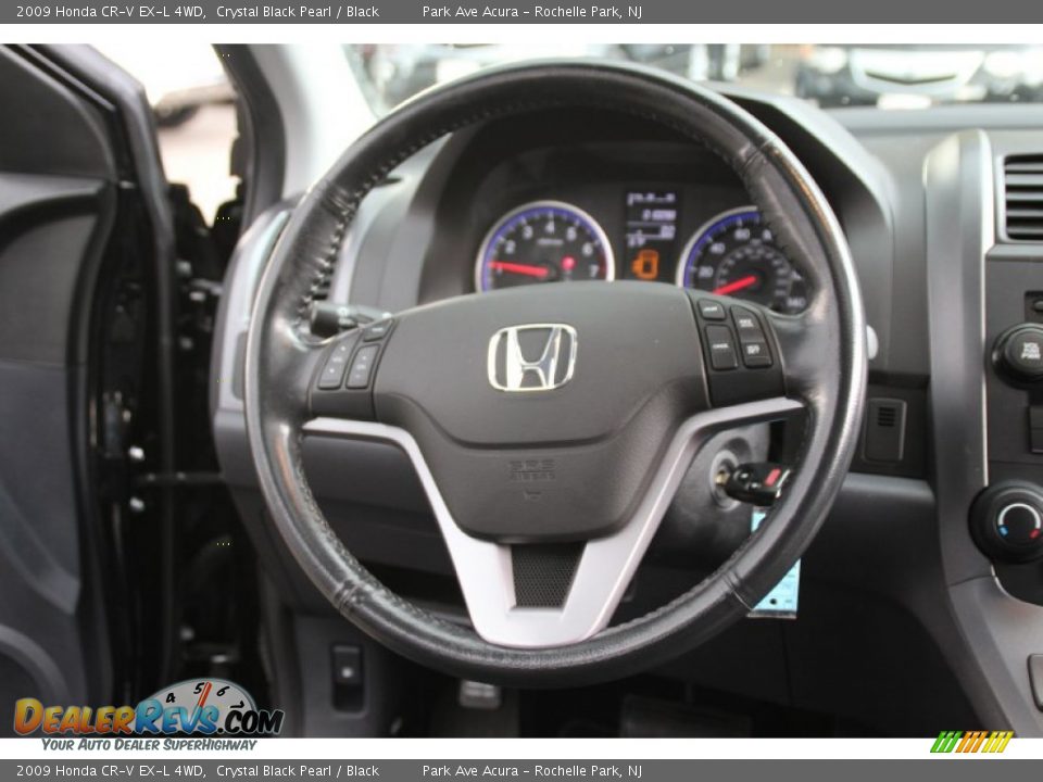 2009 Honda CR-V EX-L 4WD Crystal Black Pearl / Black Photo #17