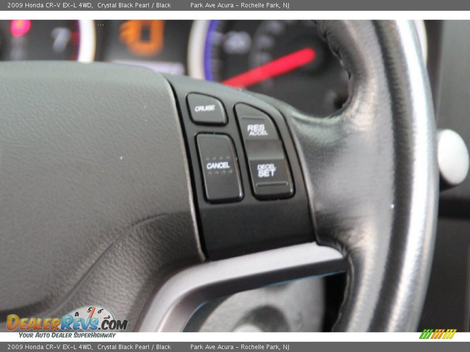 2009 Honda CR-V EX-L 4WD Crystal Black Pearl / Black Photo #19