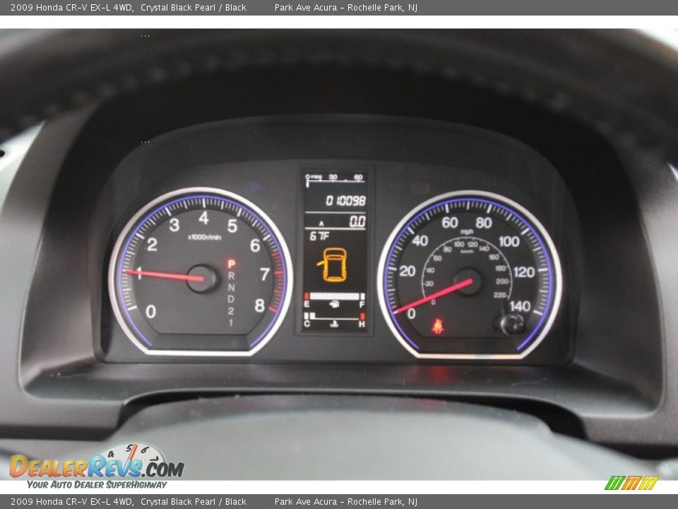 2009 Honda CR-V EX-L 4WD Crystal Black Pearl / Black Photo #20