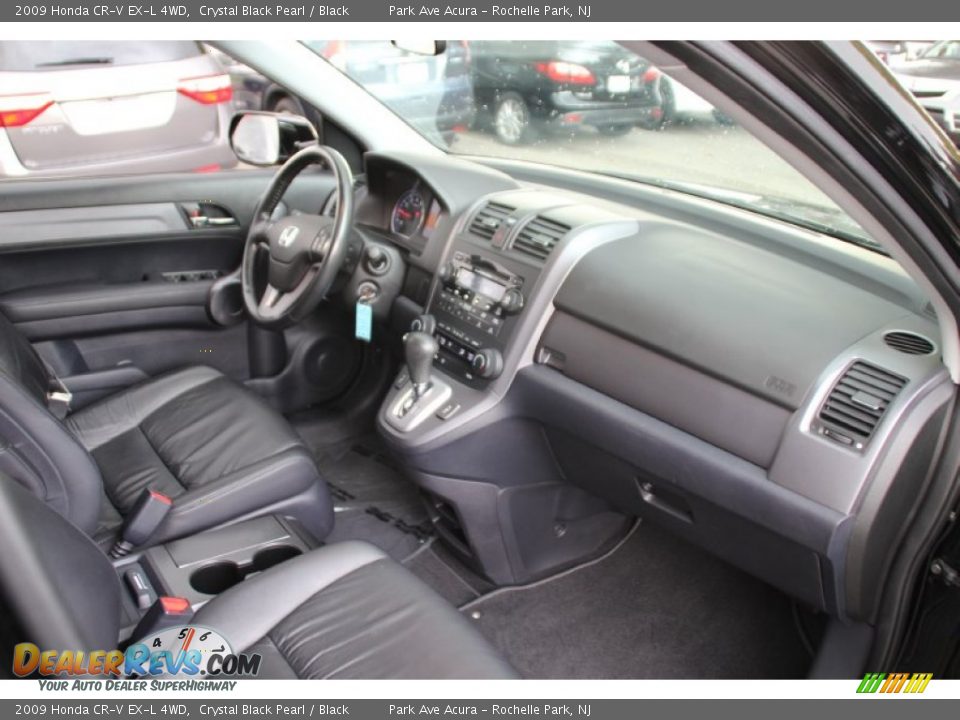 2009 Honda CR-V EX-L 4WD Crystal Black Pearl / Black Photo #26