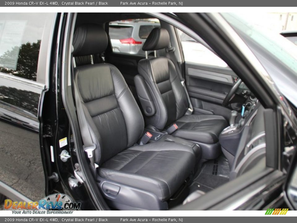 2009 Honda CR-V EX-L 4WD Crystal Black Pearl / Black Photo #28