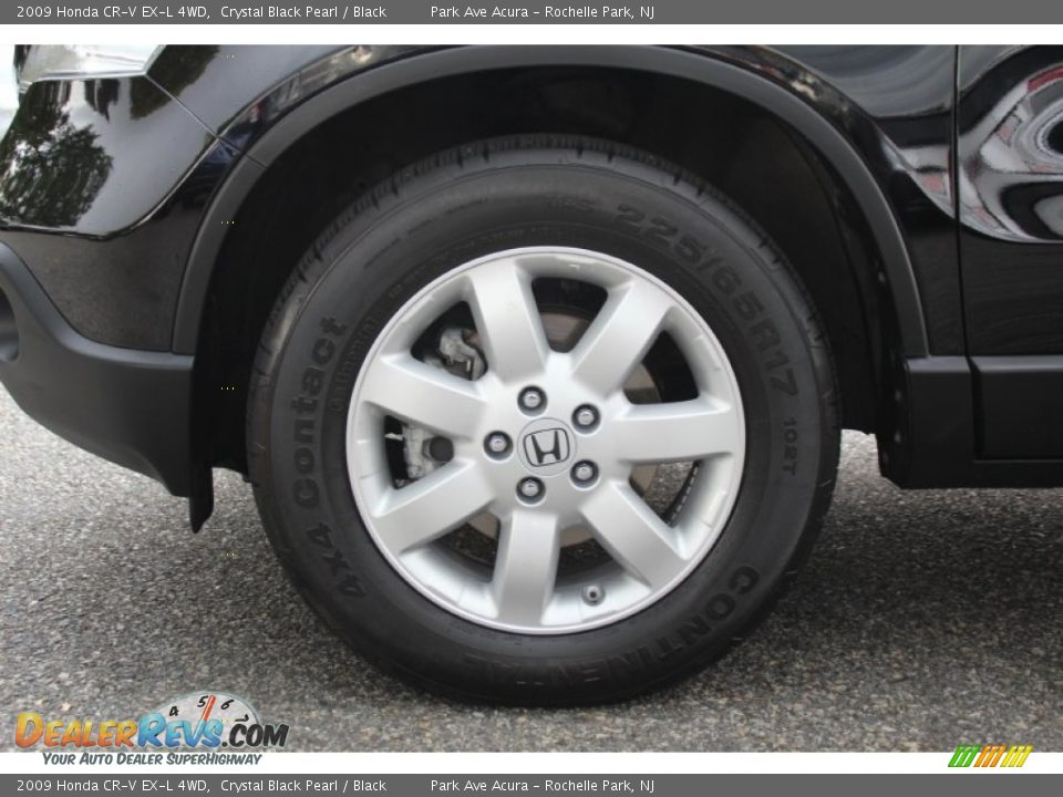 2009 Honda CR-V EX-L 4WD Crystal Black Pearl / Black Photo #31