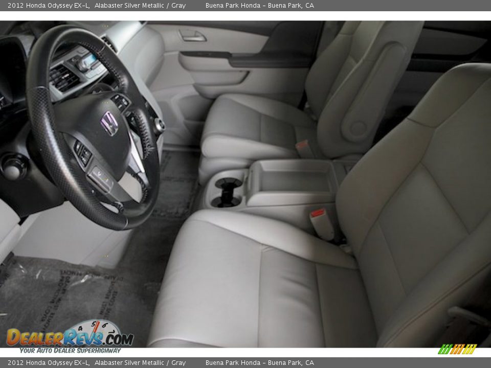 2012 Honda Odyssey EX-L Alabaster Silver Metallic / Gray Photo #3