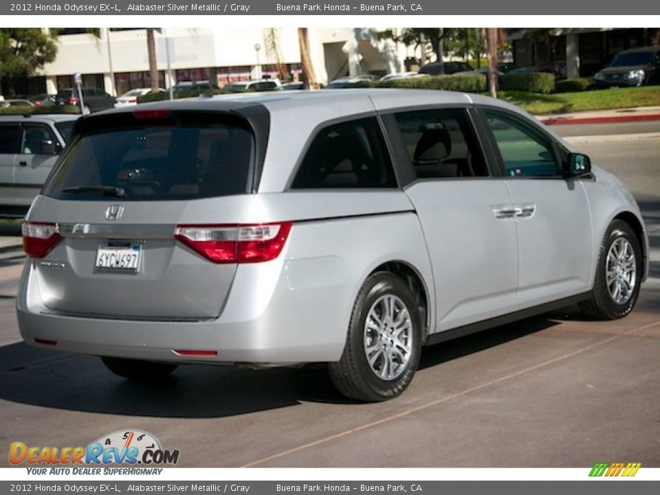 2012 Honda Odyssey EX-L Alabaster Silver Metallic / Gray Photo #11