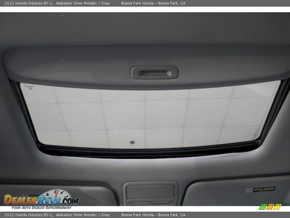 2012 Honda Odyssey EX-L Alabaster Silver Metallic / Gray Photo #17