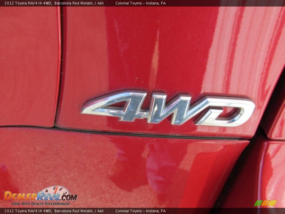2012 Toyota RAV4 I4 4WD Barcelona Red Metallic / Ash Photo #7