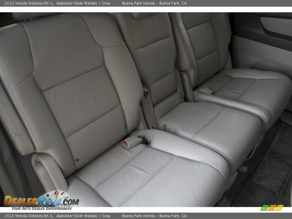 2012 Honda Odyssey EX-L Alabaster Silver Metallic / Gray Photo #22