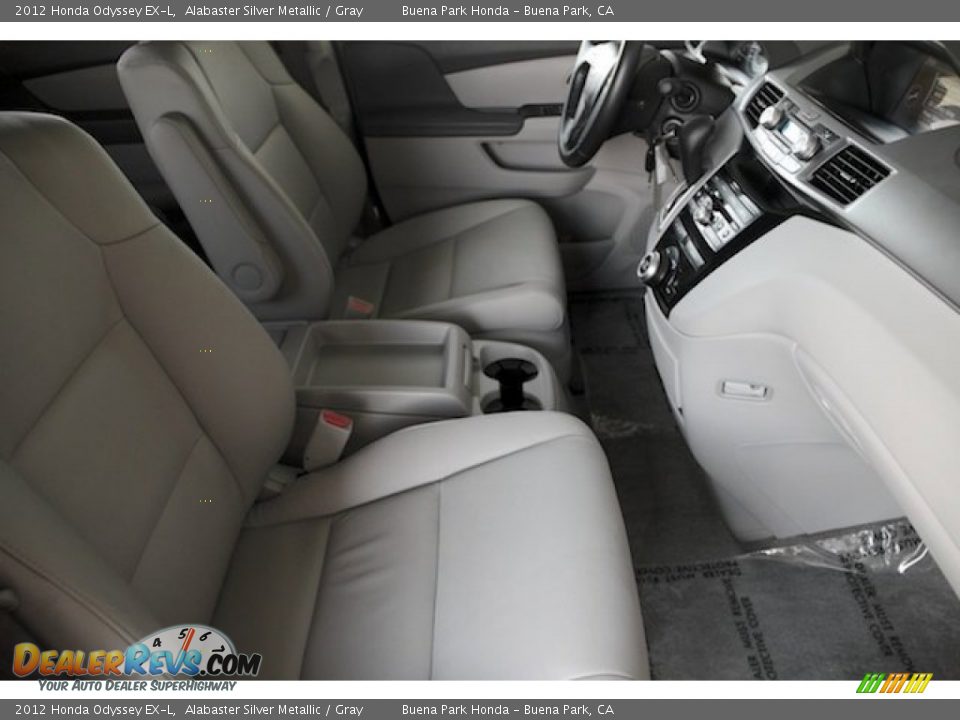 2012 Honda Odyssey EX-L Alabaster Silver Metallic / Gray Photo #25