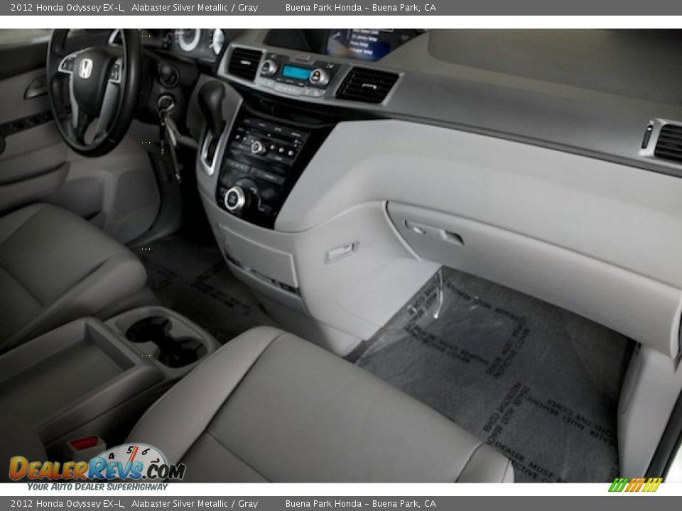 2012 Honda Odyssey EX-L Alabaster Silver Metallic / Gray Photo #26